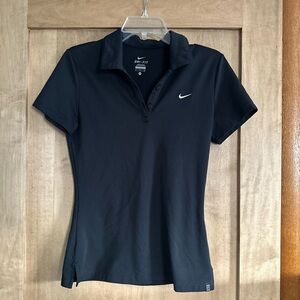 Nike Women's Black Dri-FIT Polo Shirt
